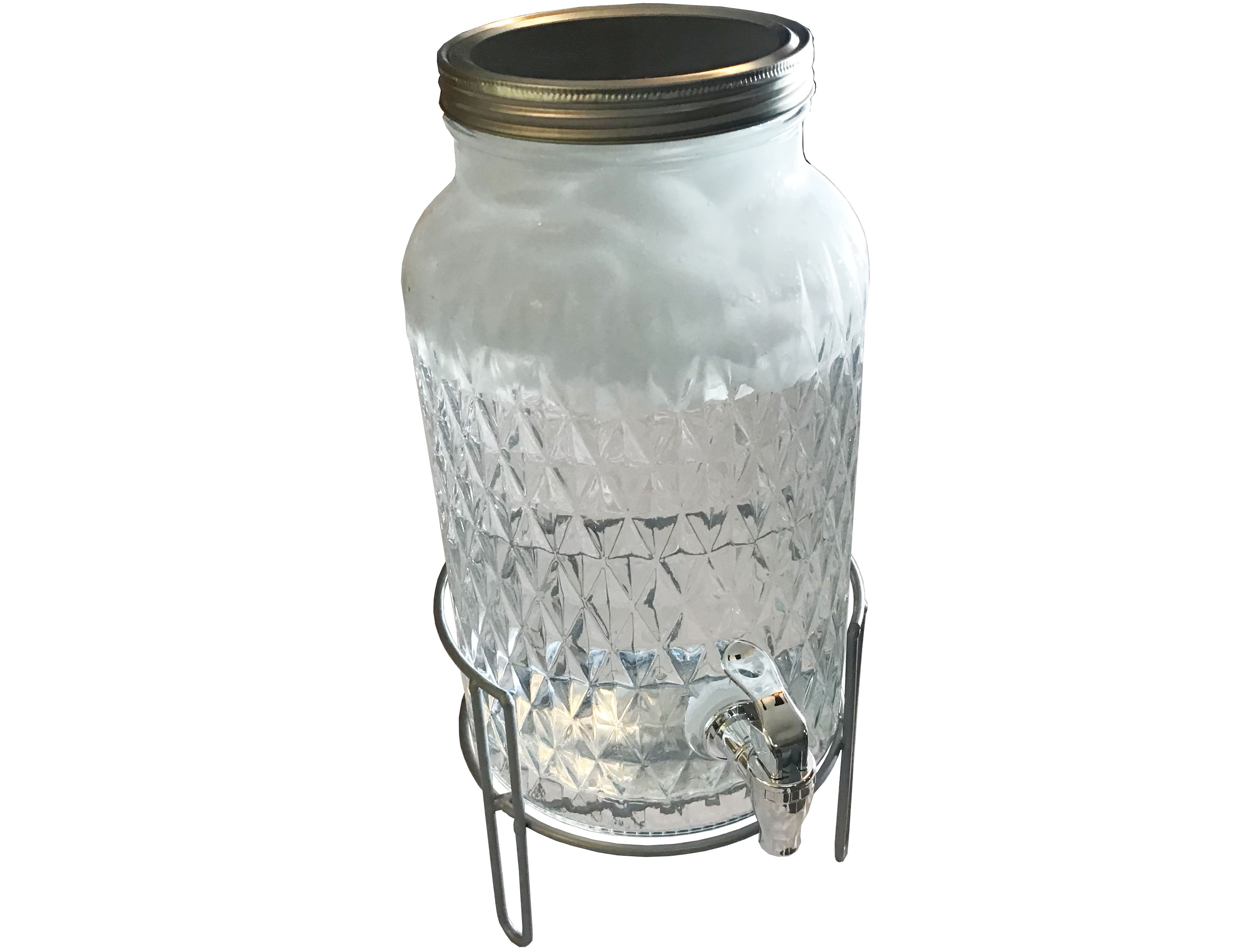 water dispenser (glass, diamond pattern)