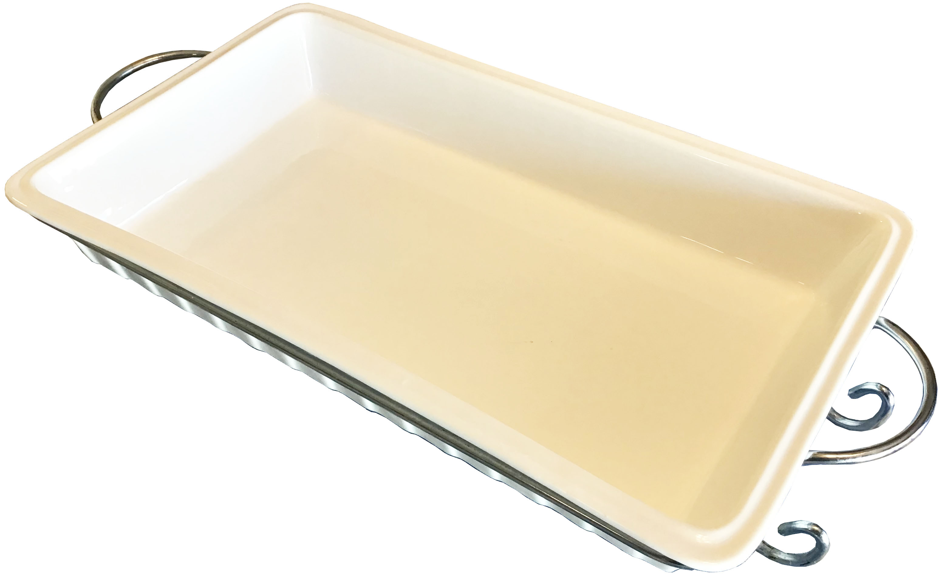 ceramic baking/serving dish (white)