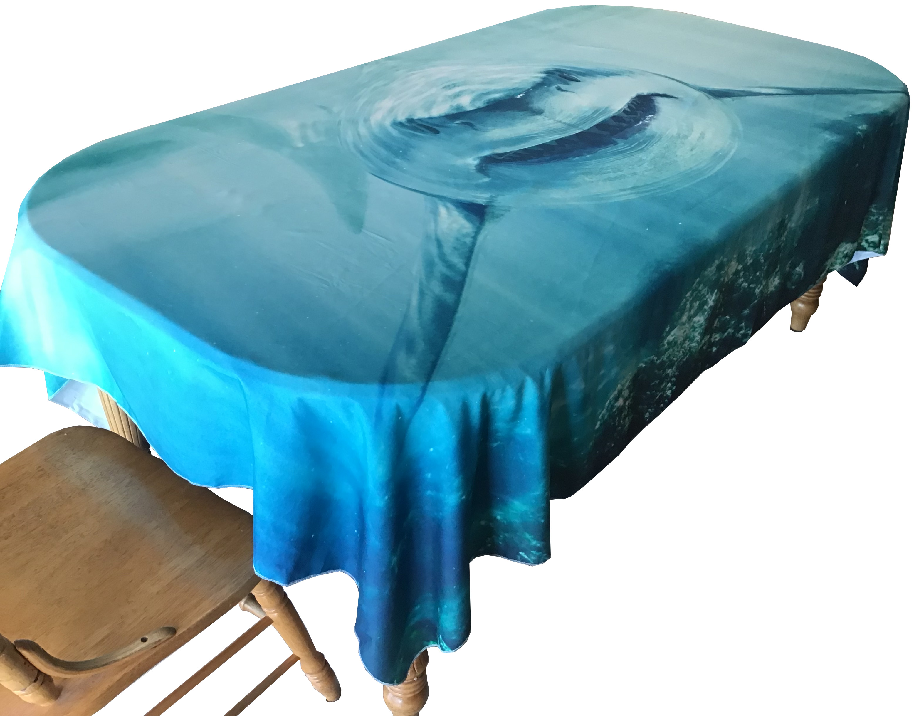 backdrop / tablecloth (fabric, shark) - 72 x 96