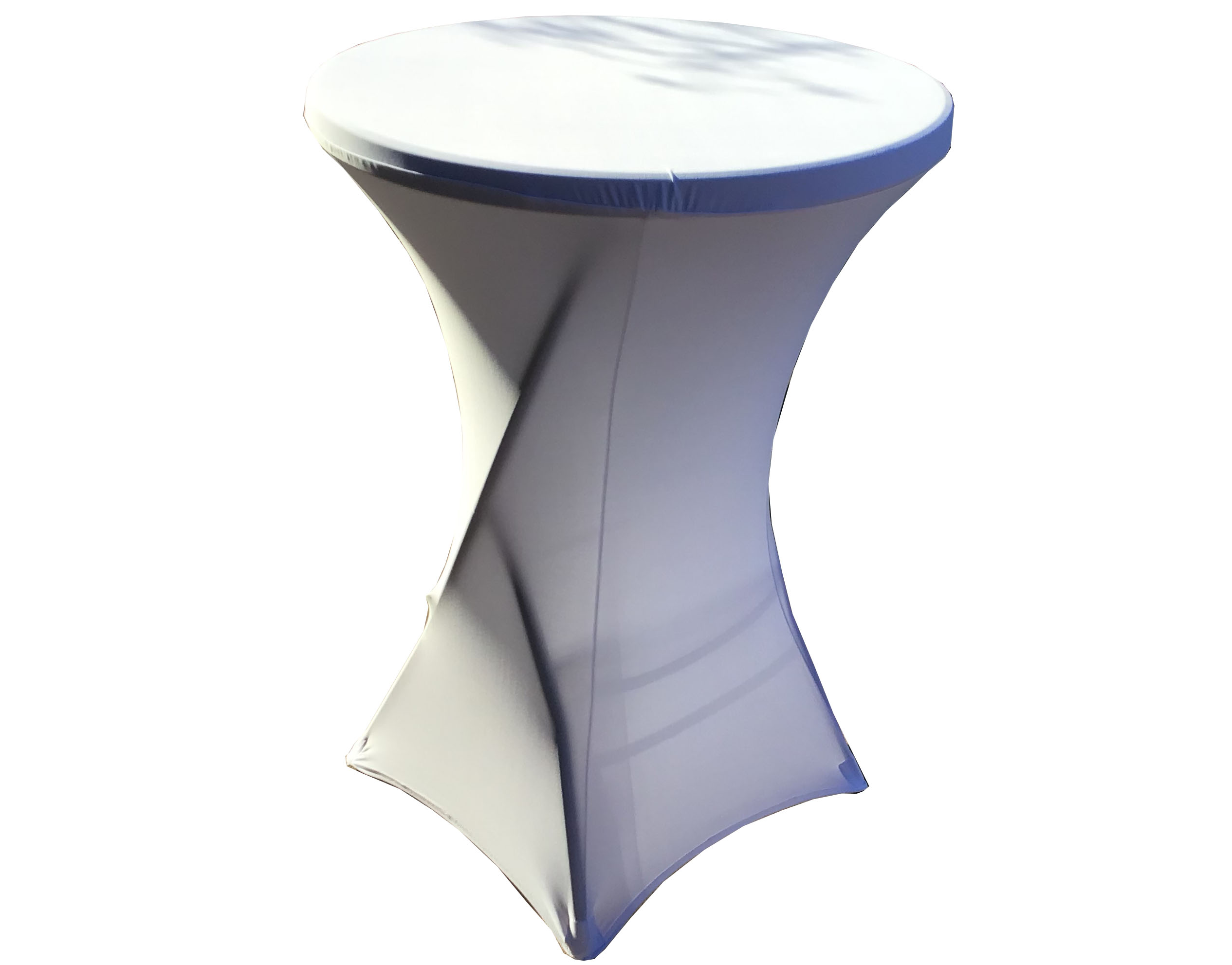 spandex cocktail table covers (white)