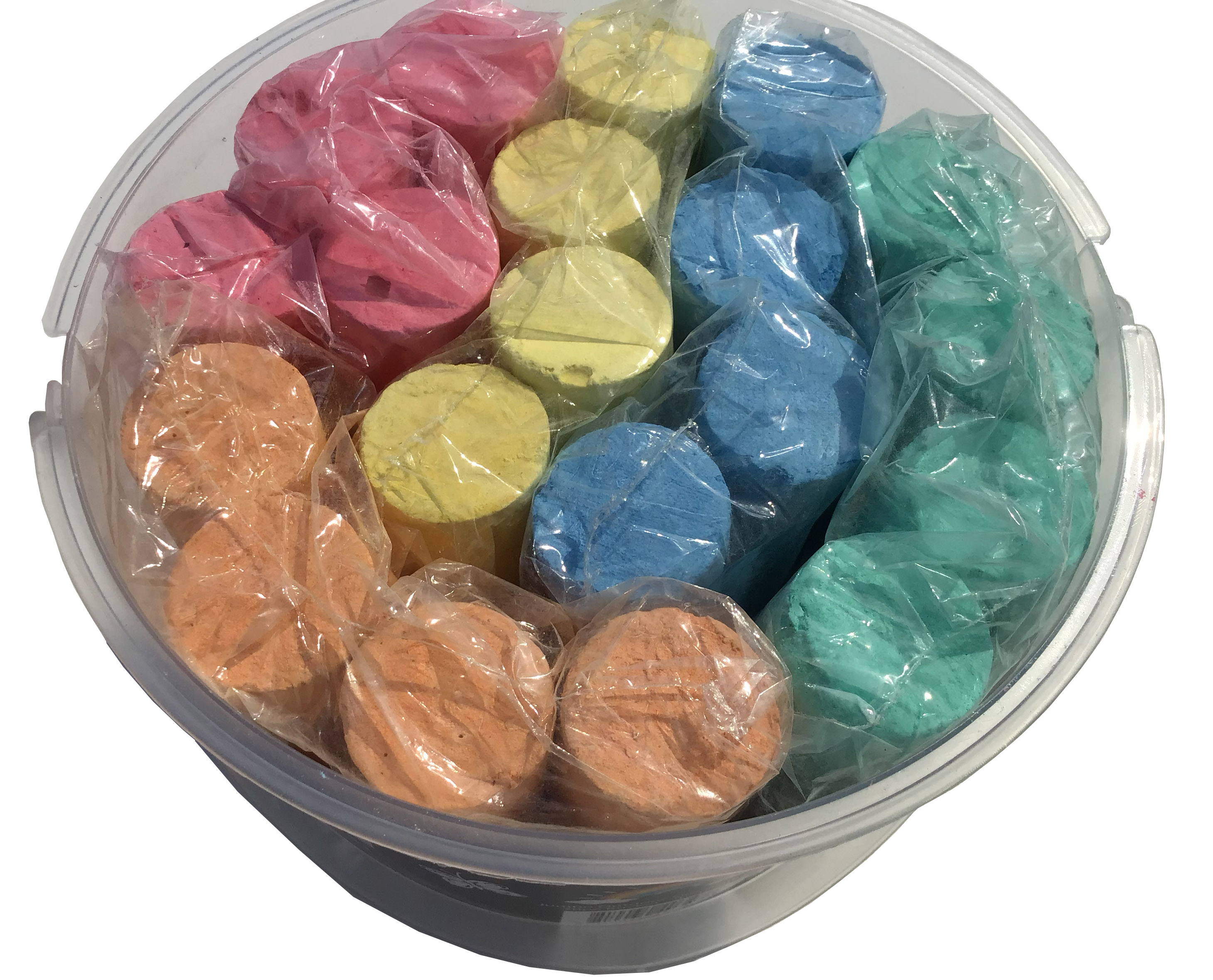 chalk bucket (20 pieces assorted colors)