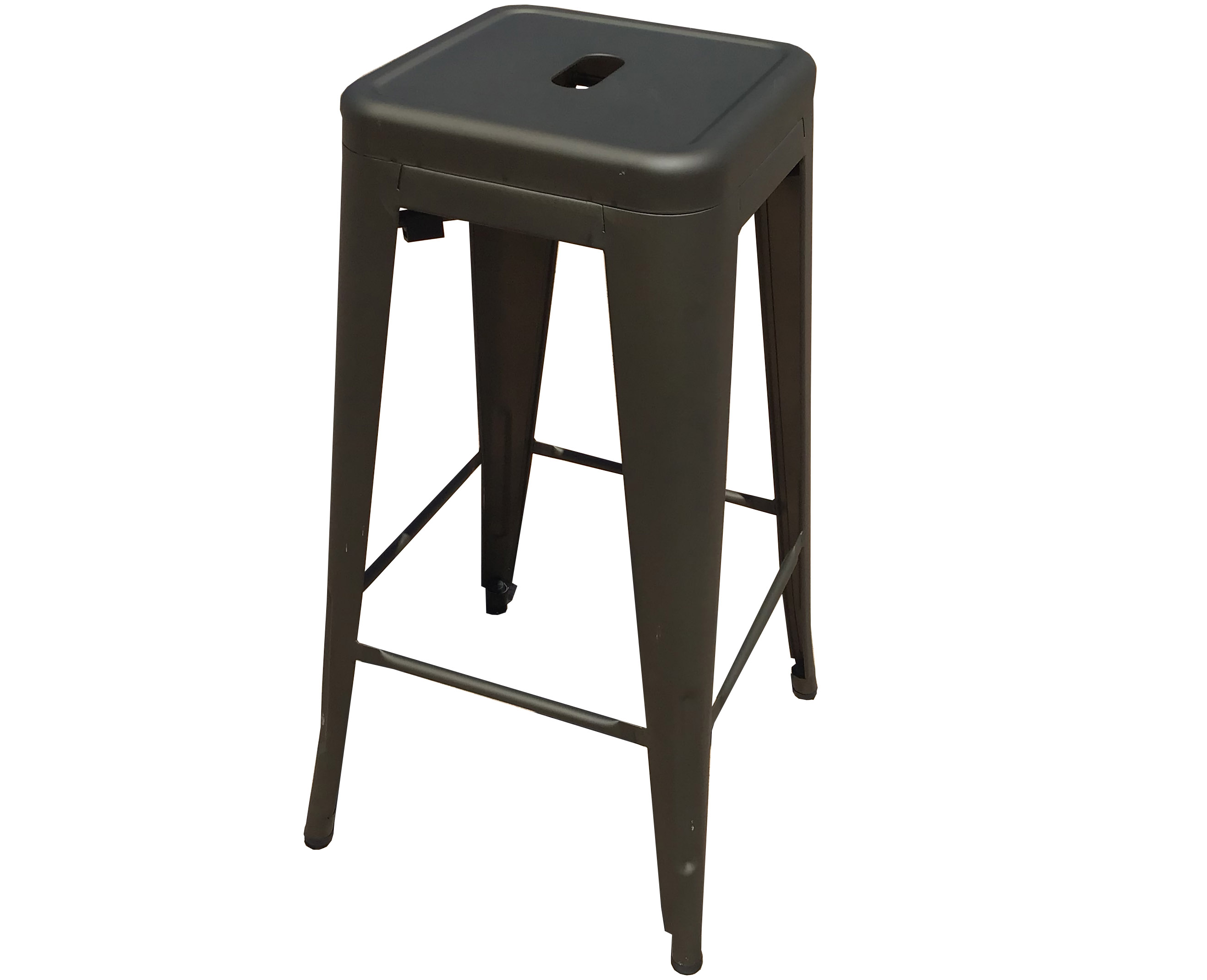 bar stools (steel, black) - 30 high