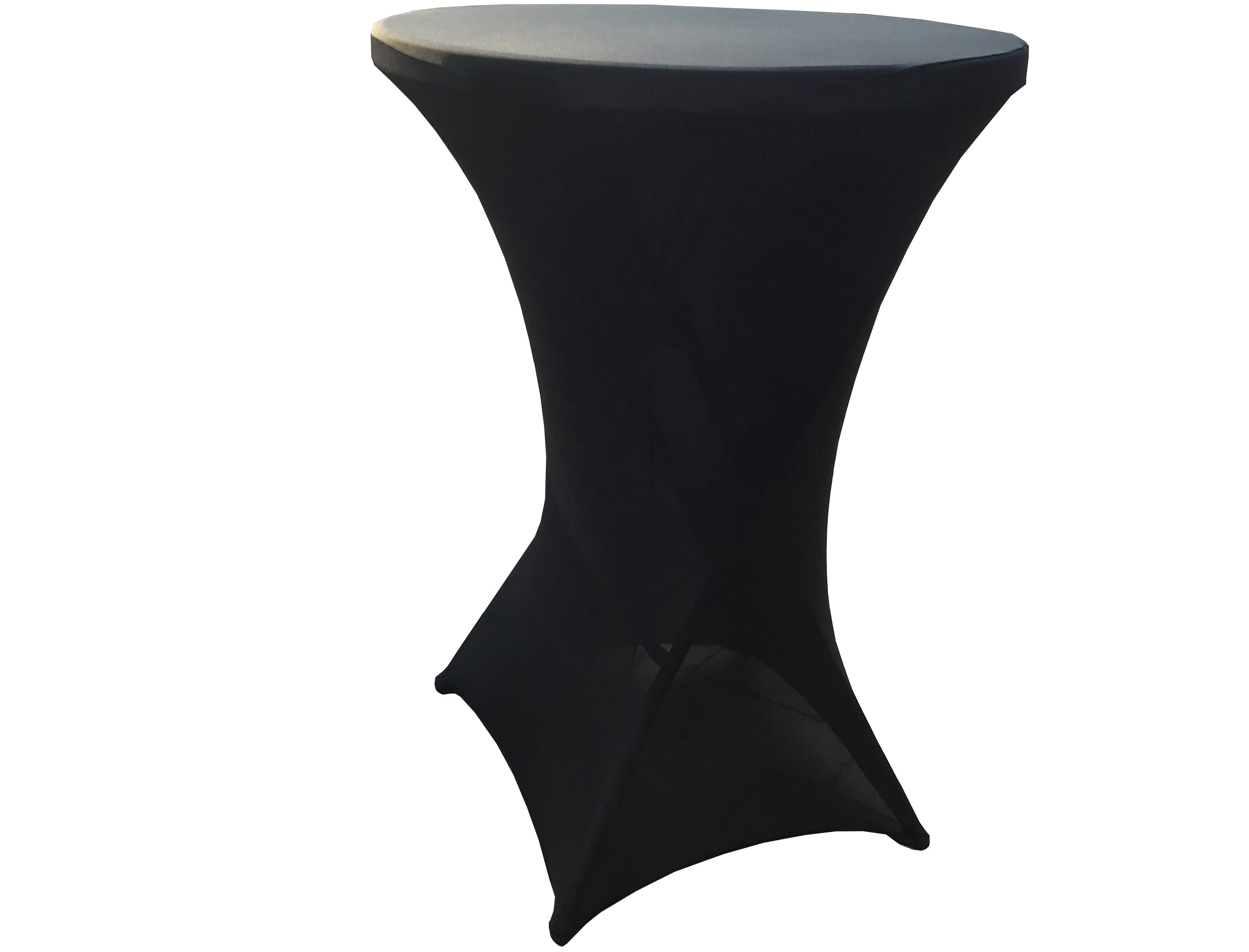 spandex cocktail table covers (black)
