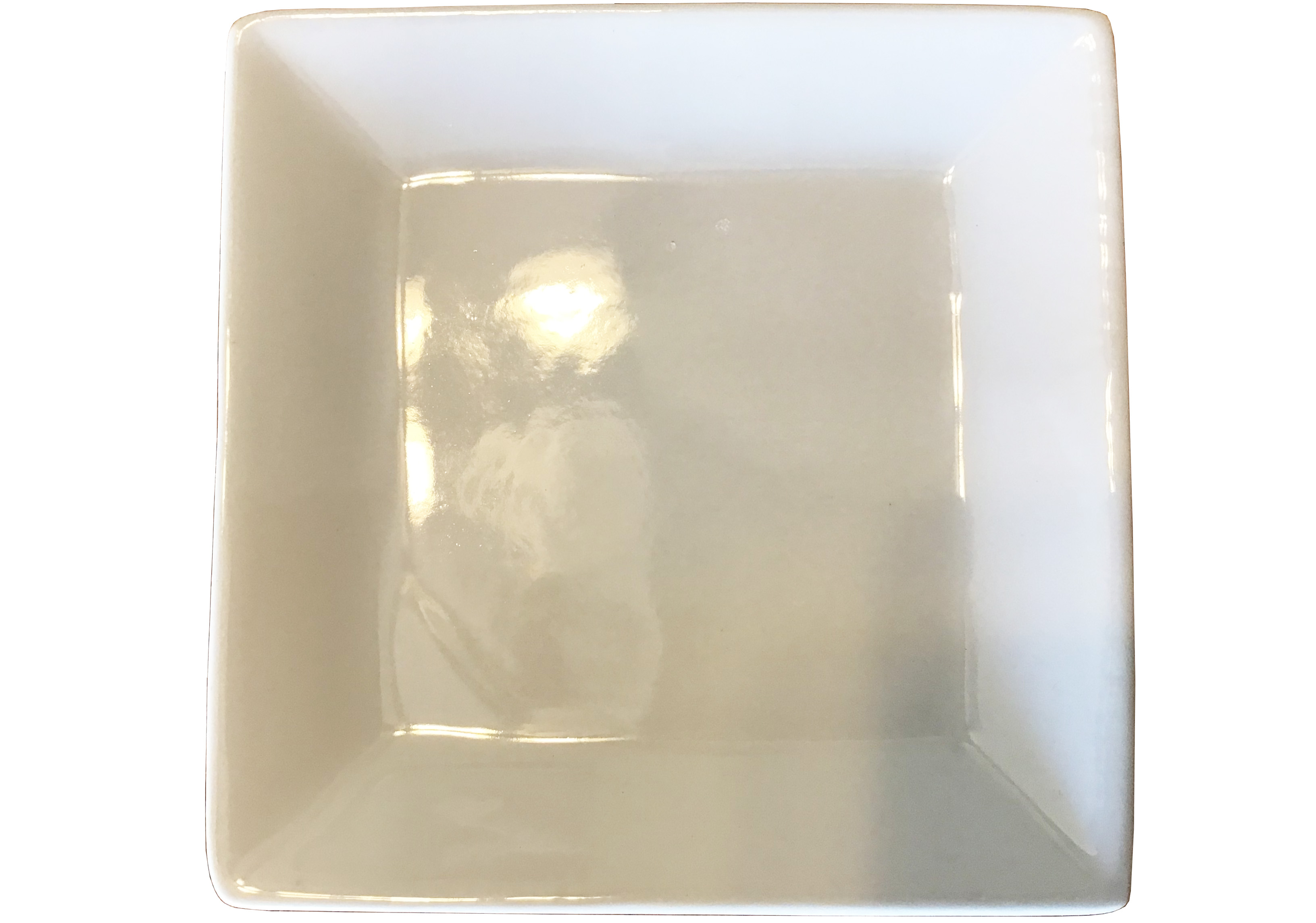 appetizer plates - porcelain (Acopa, bright white) - 4 square
