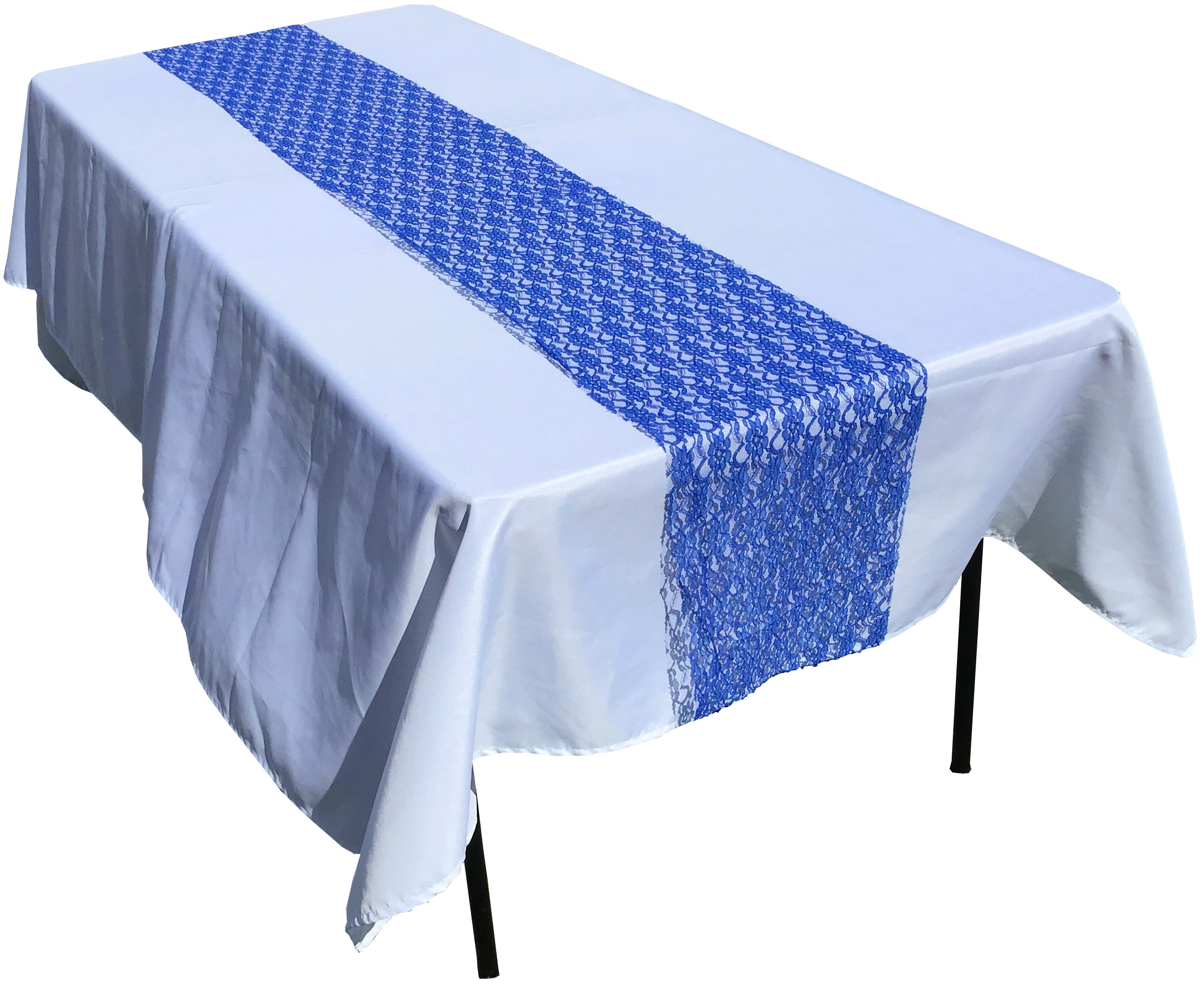 table runners (lace, royal blue) - 12 x 108