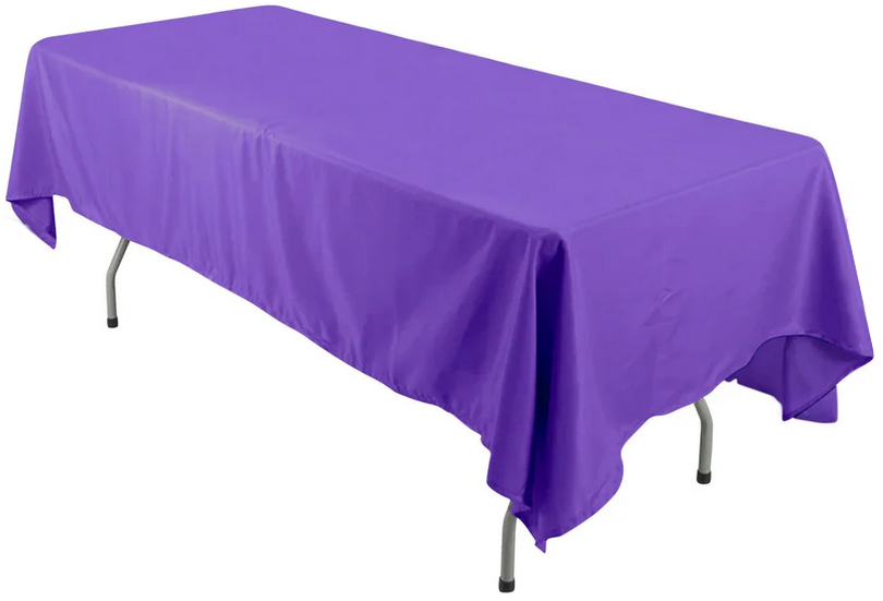 rectangle tablecloths (purple) - 60 x 126