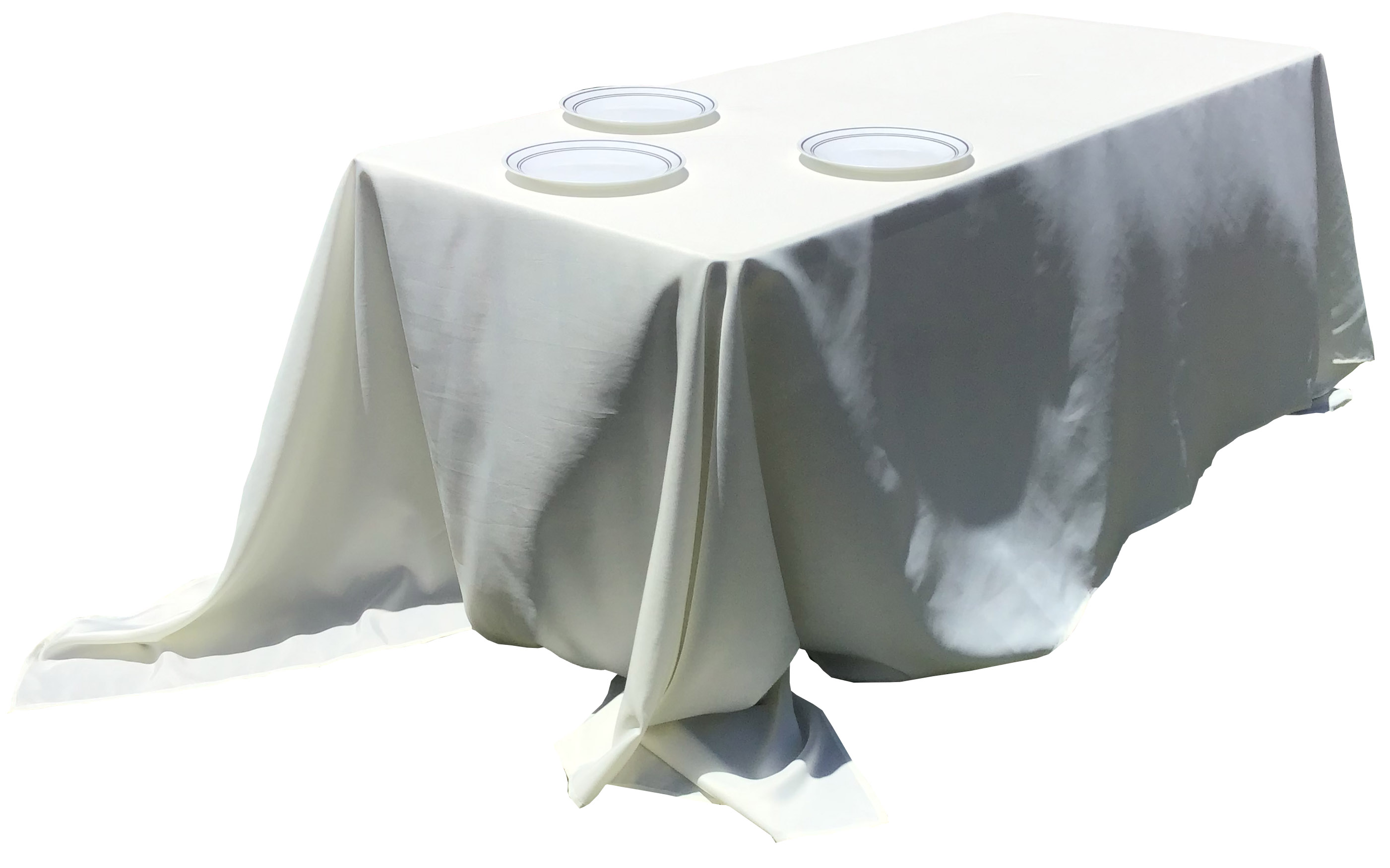 rectangle tablecloths (ivory) - 90 x 132