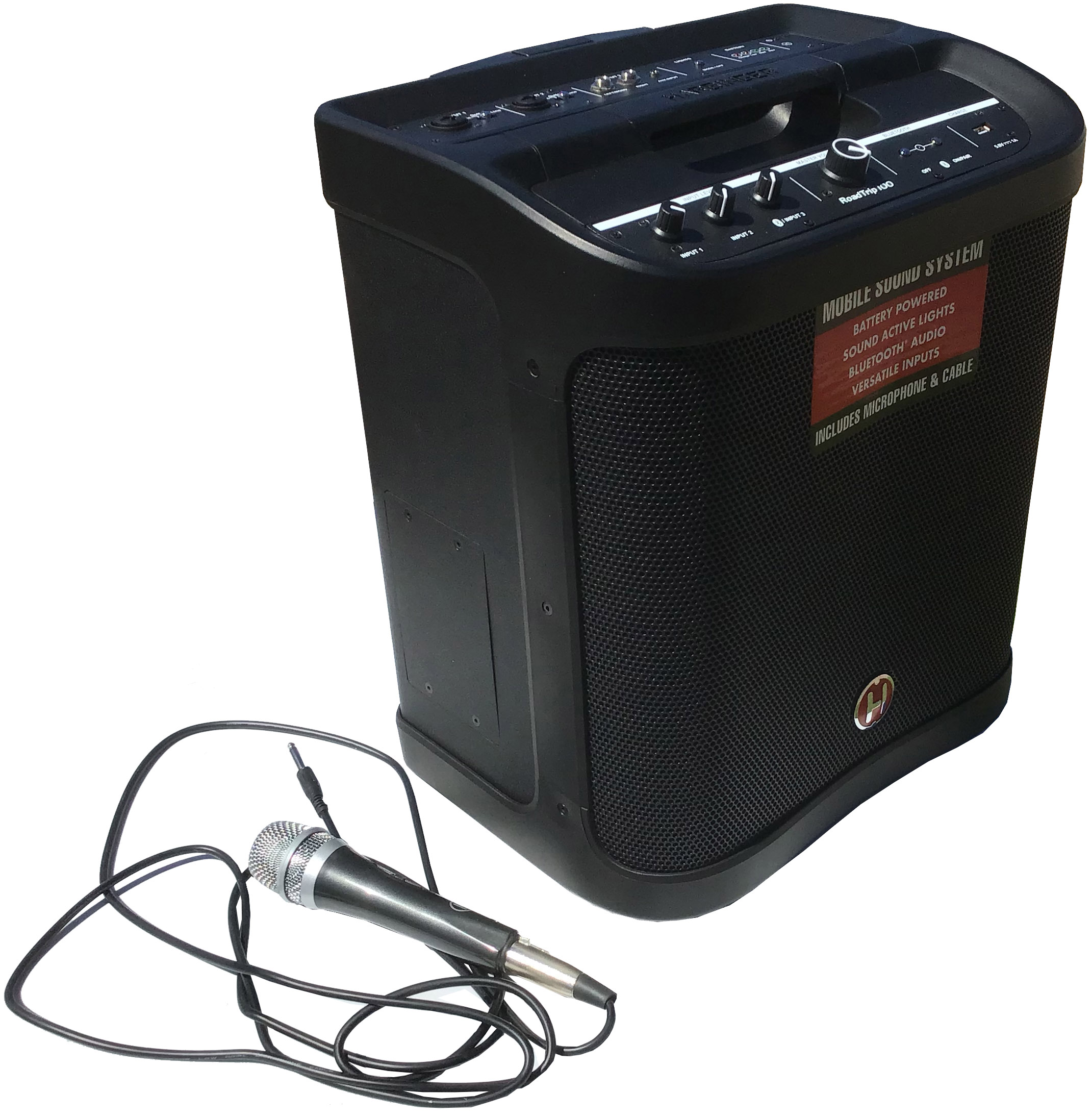 mobile sound system with microphone / portable PA system