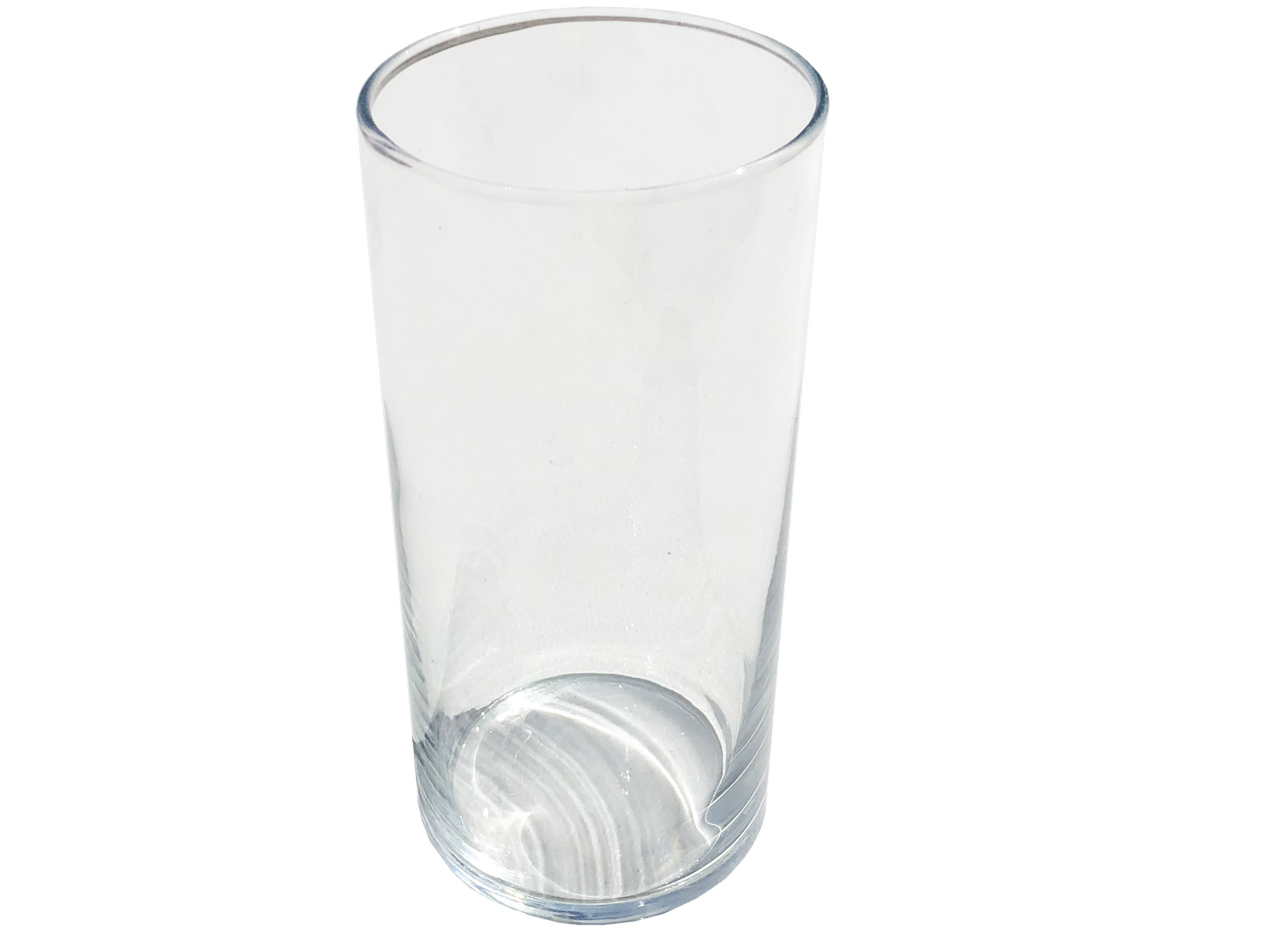 cylindical glass vase - 7.25 x 3.25