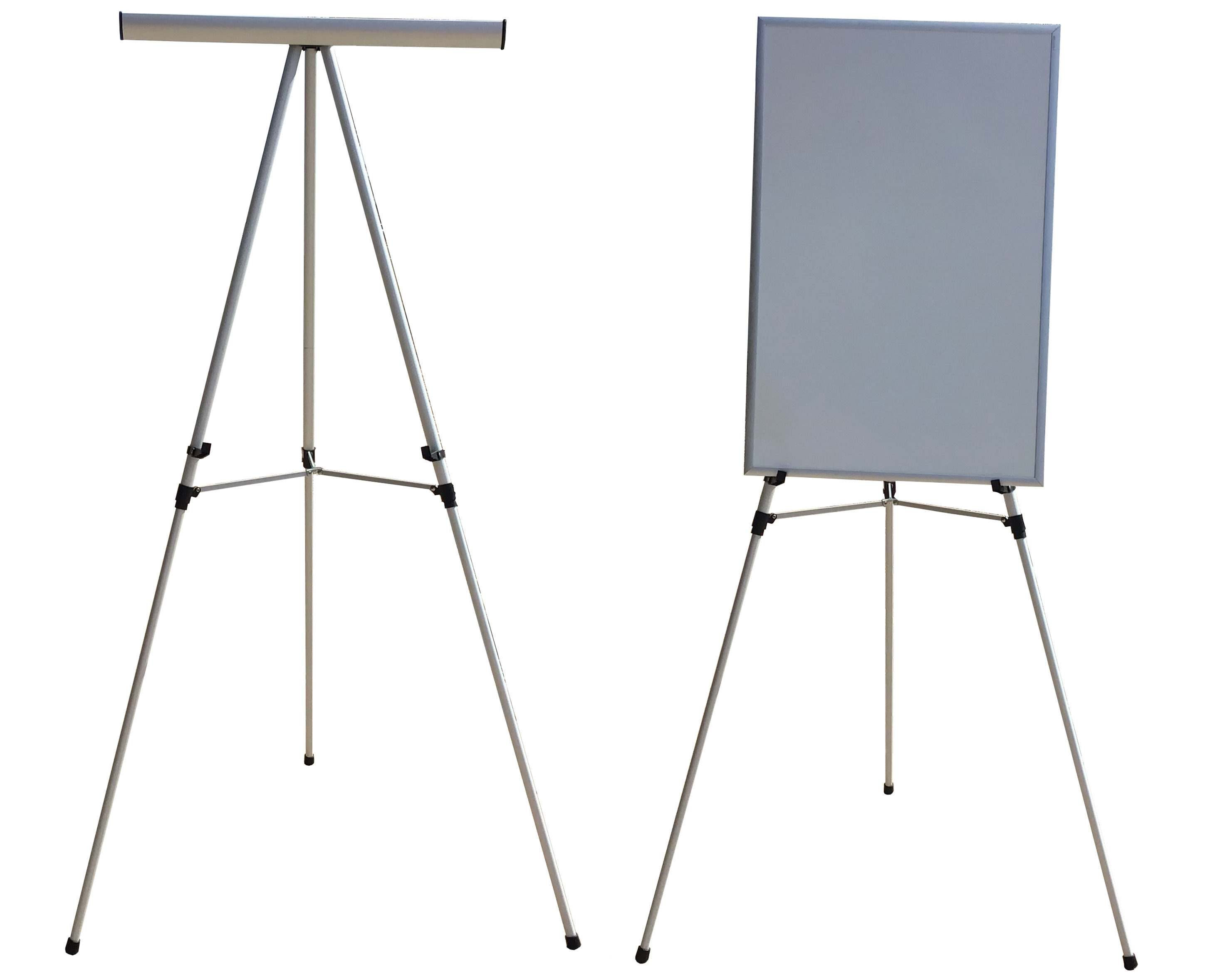 easel with pad retainer (aluminum, heavy-duty) - 37 to 69